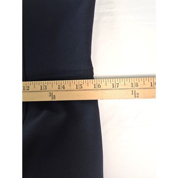 Maggy London Black Illusion Sheath Dress Size 12 Dressy Cocktail Wedding Classic - Picture 9 of 11